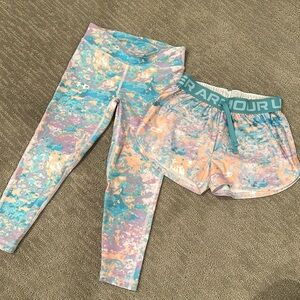 Girls Under Armour Shorts/Leggings Bundle